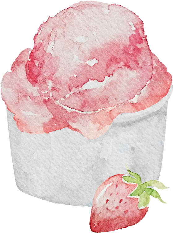 Strawberry Ice Cream Cup